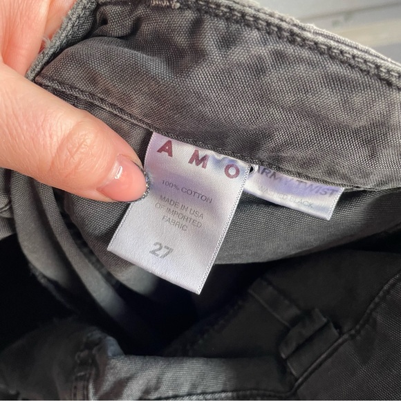 AMO army twist pant in washed black - Picture 7 of 7